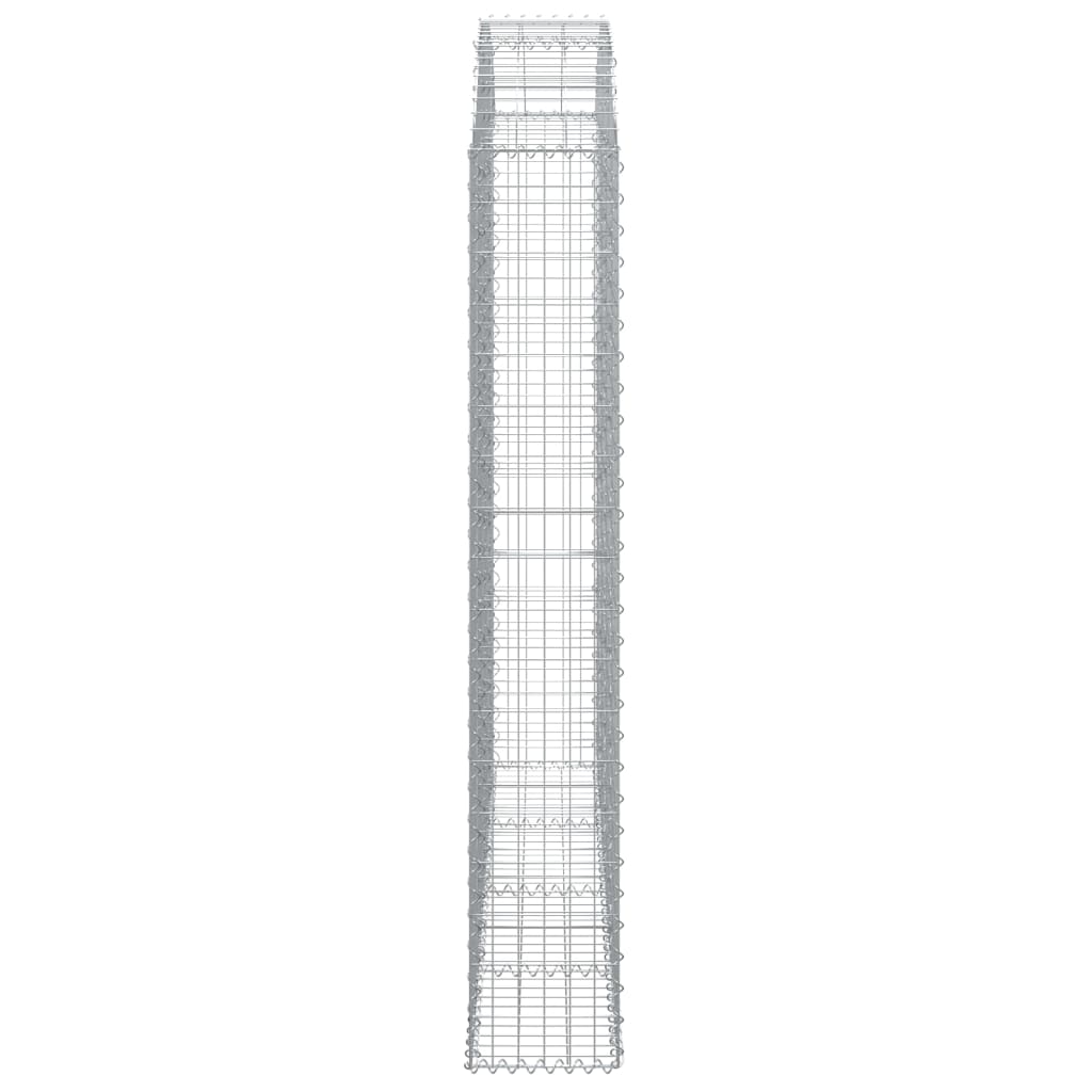 Coș gabion arcuit, 200x30x180/200cm, fier galvanizat