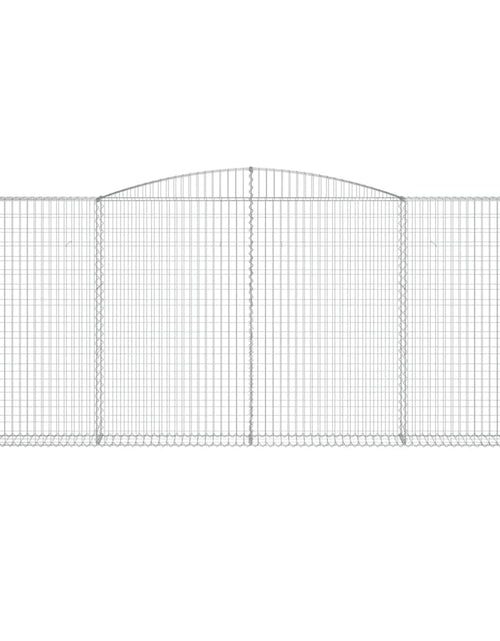 Загрузите изображение в средство просмотра галереи, Coș gabion arcuit, 400x30x160/180 cm, fier galvanizat
