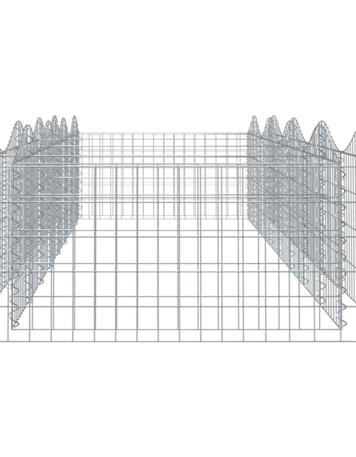 Încărcați imaginea în vizualizatorul Galerie, Strat înălțat cu gabion arcuit, 400x100x50 cm, fier galvanizat
