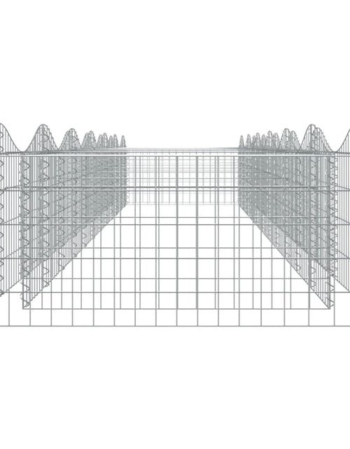 Încărcați imaginea în vizualizatorul Galerie, Strat înălțat cu gabion arcuit, 600x100x50 cm, fier galvanizat
