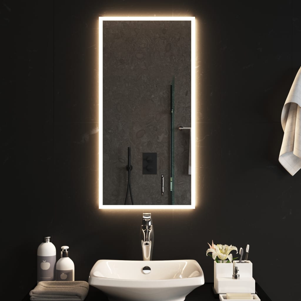 Oglindă de baie cu LED, 40x80 cm