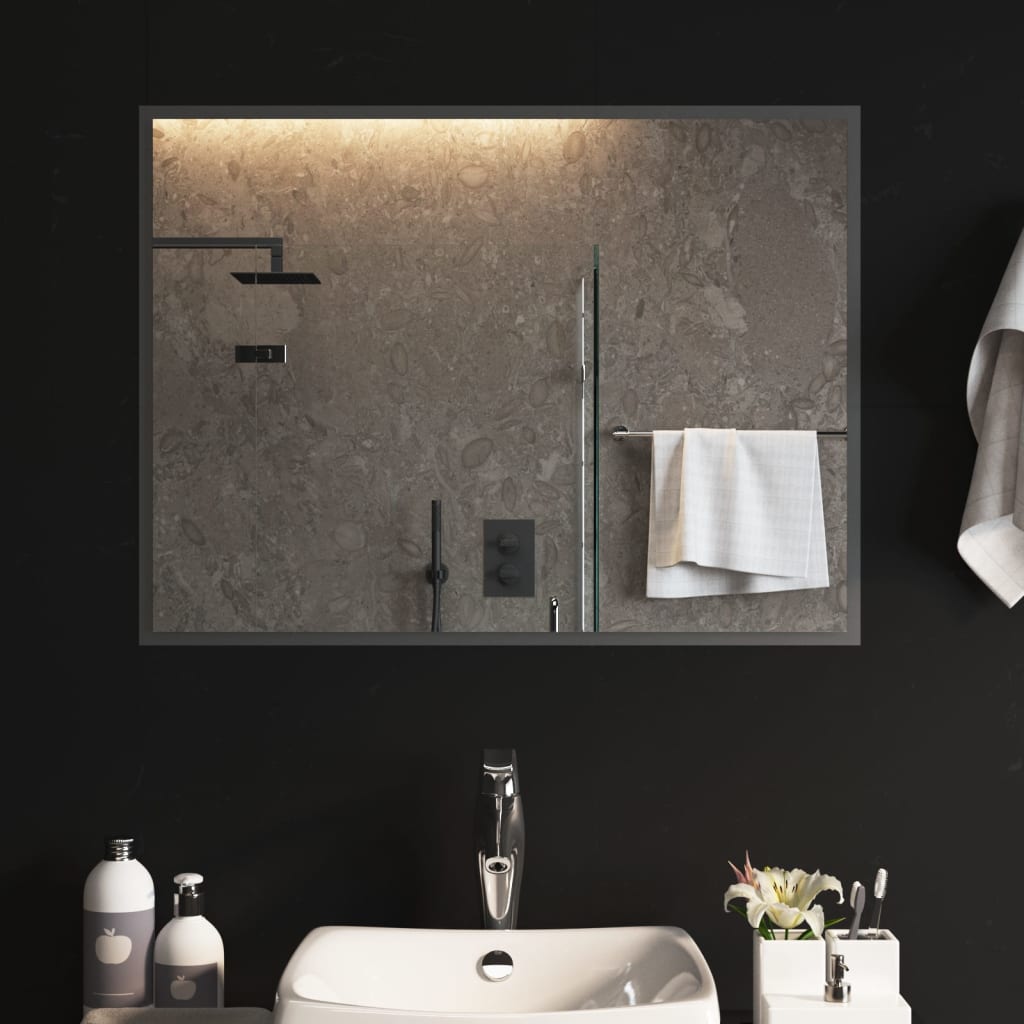 Oglindă de baie cu LED, 60x80 cm - Lando