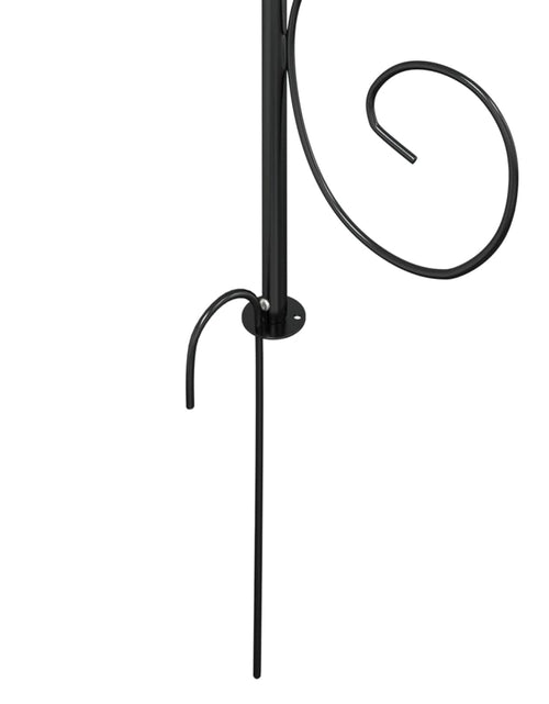 Încărcați imaginea în vizualizatorul Galerie, Arcadă de grădină, negru, Ø180x255 cm, oțel - Lando
