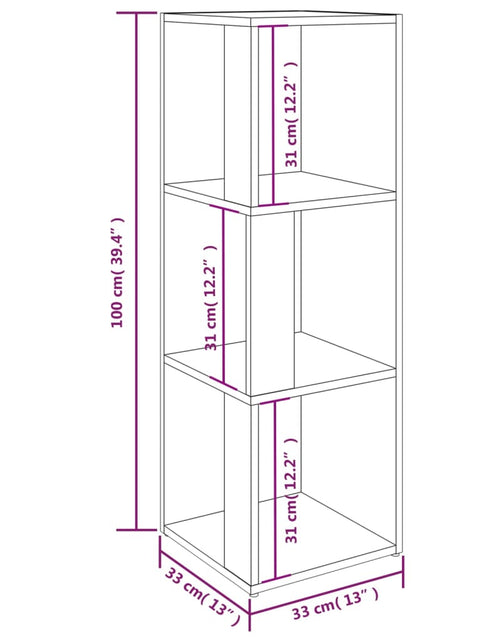 Загрузите изображение в средство просмотра галереи, Dulap colțar, gri sonoma, 33x33x100 cm, lemn compozit
