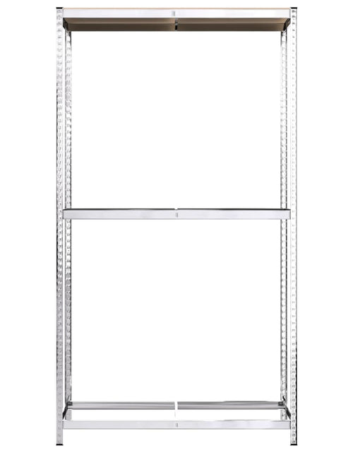 Загрузите изображение в средство просмотра галереи, Rafturi anvelope 2 niveluri 3 buc. argintiu 110x40x180 cm oțel
