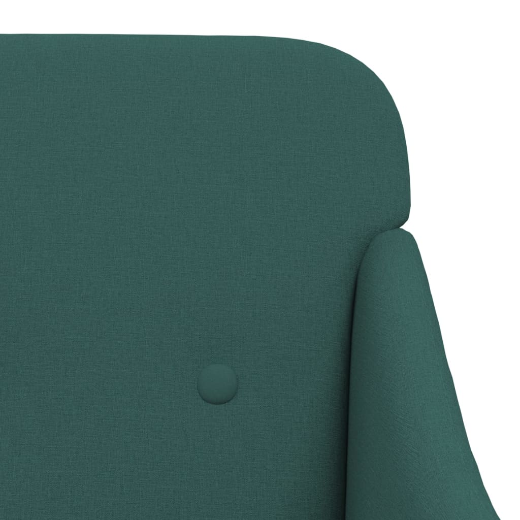 Fotoliu, verde închis, 63x76x80 cm, textil - Lando