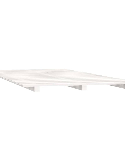 Încărcați imaginea în vizualizatorul Galerie, Cadru de pat, alb, 90x190 cm, lemn masiv de pin
