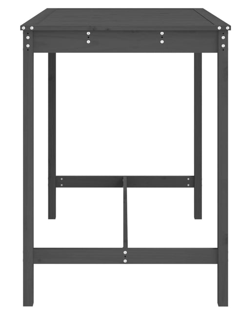 Загрузите изображение в средство просмотра галереи, Măsuță de grădină, gri, 121x82,5x110 cm, lemn masiv de pin
