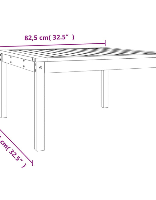Încărcați imaginea în vizualizatorul Galerie, Masă de grădină, 82,5x82,5x45 cm, lemn masiv Douglas
