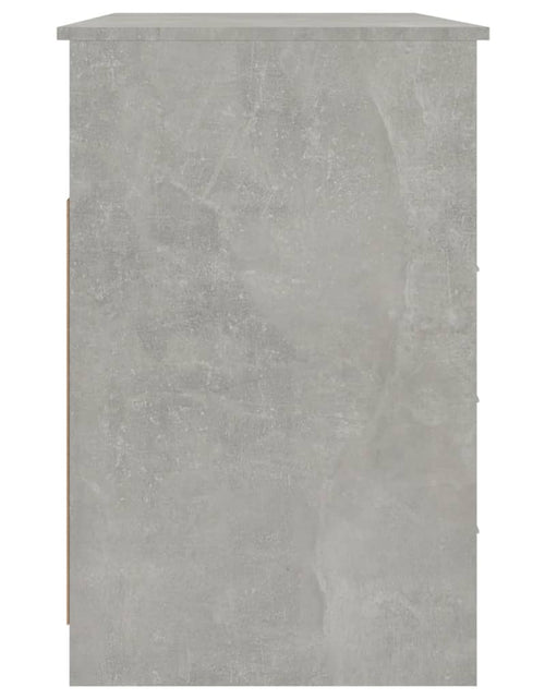 Загрузите изображение в средство просмотра галереи, Birou cu sertare, gri beton, 102x50x76 cm, lemn prelucrat
