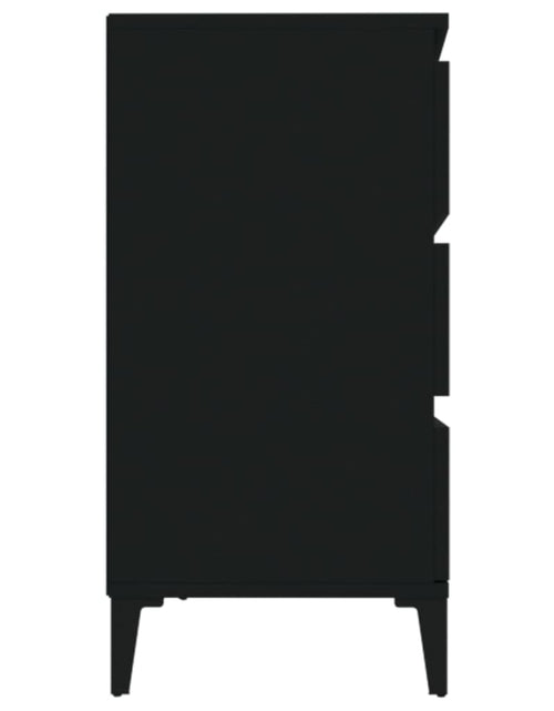 Загрузите изображение в средство просмотра галереи, Servantă, negru, 60x35x70 cm, lemn prelucrat - Lando
