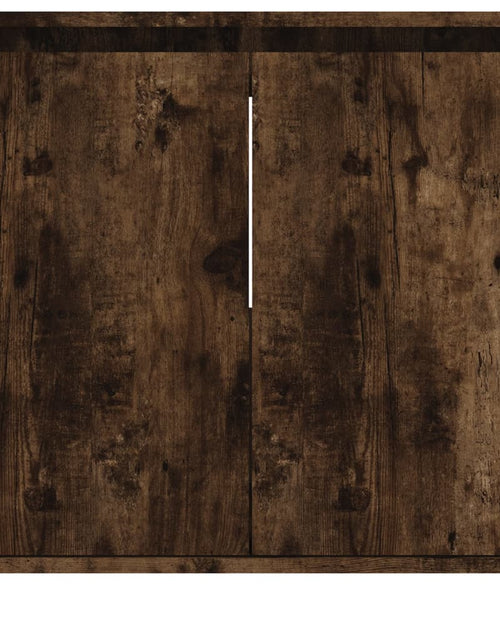 Încărcați imaginea în vizualizatorul Galerie, Dulap de baie, stejar fumuriu, 60x33x61 cm, lemn prelucrat
