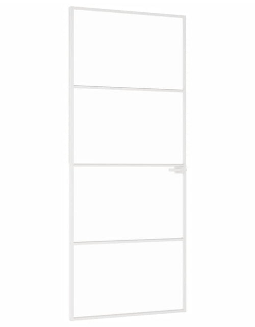 Încărcați imaginea în vizualizatorul Galerie, Ușă de interior alb 83x201,5 cm sticlă securiz. / aluminiu slim
