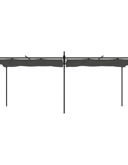 Încărcați imaginea în vizualizatorul Galerie, Pergola cu acoperiș retractabil, antracit, 589x292x230 cm
