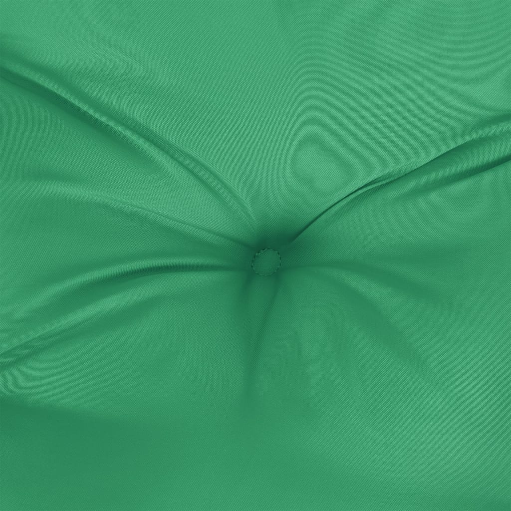 Pernă de paleți, verde, 60x60x12 cm, material textil