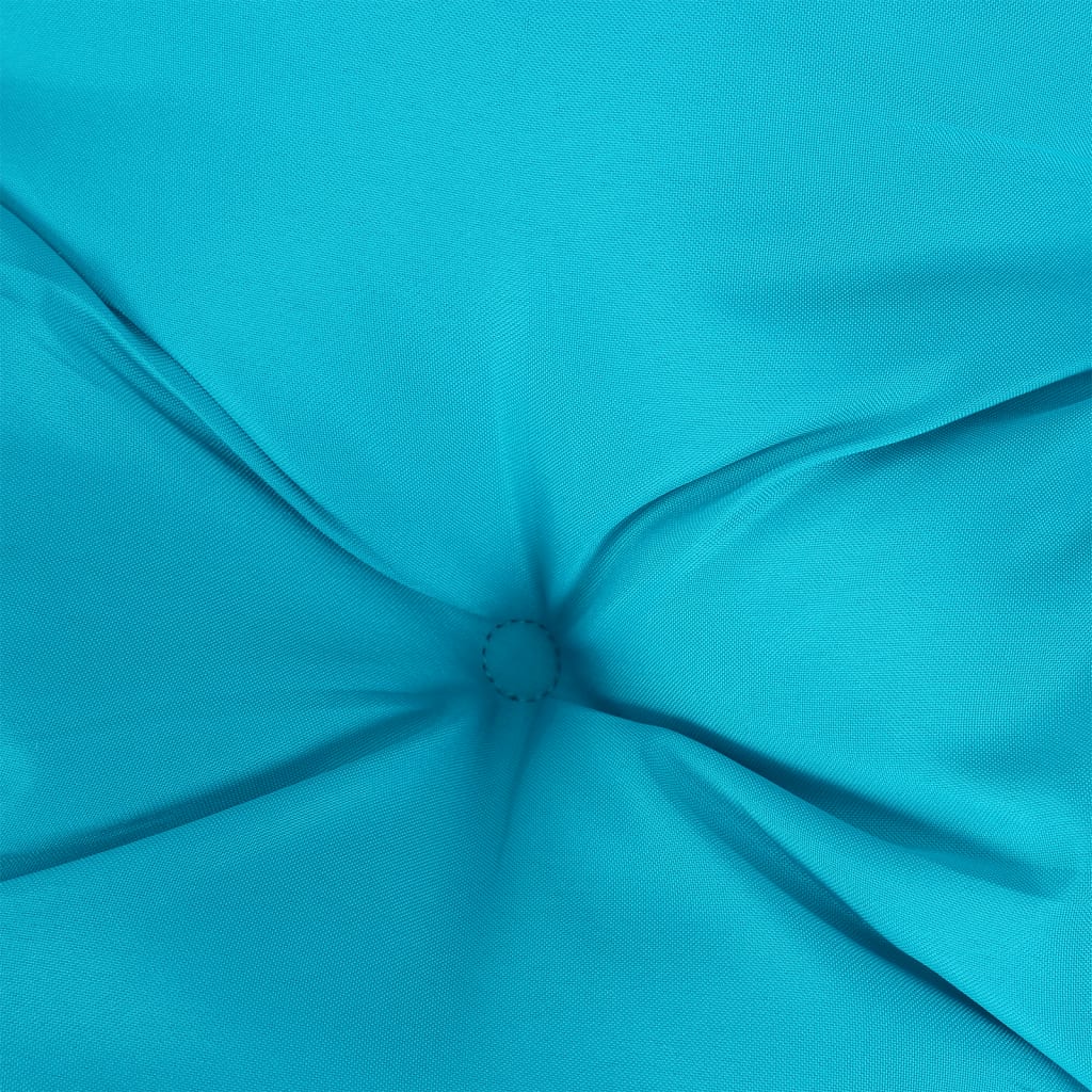 Pernă de paleți, turcoaz, 60x60x12 cm, textil