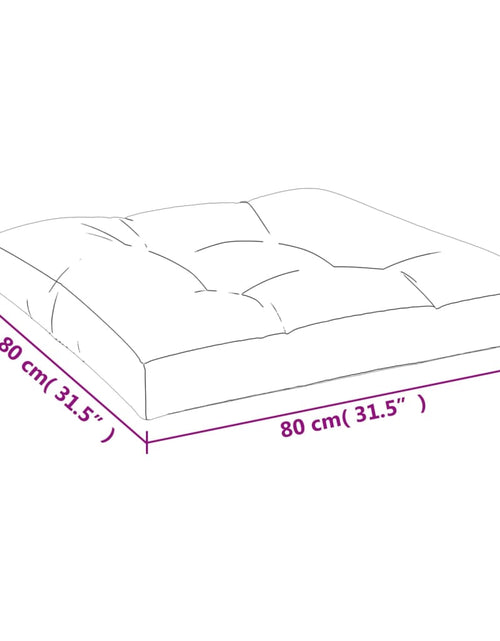 Загрузите изображение в средство просмотра галереи, Pernă pentru paleți, gri, 80x80x12 cm, material textil
