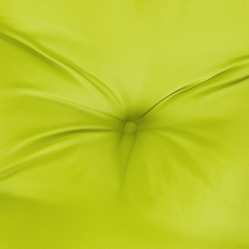 Pernă de paleți, verde aprins, 80x80x12 cm, material textil