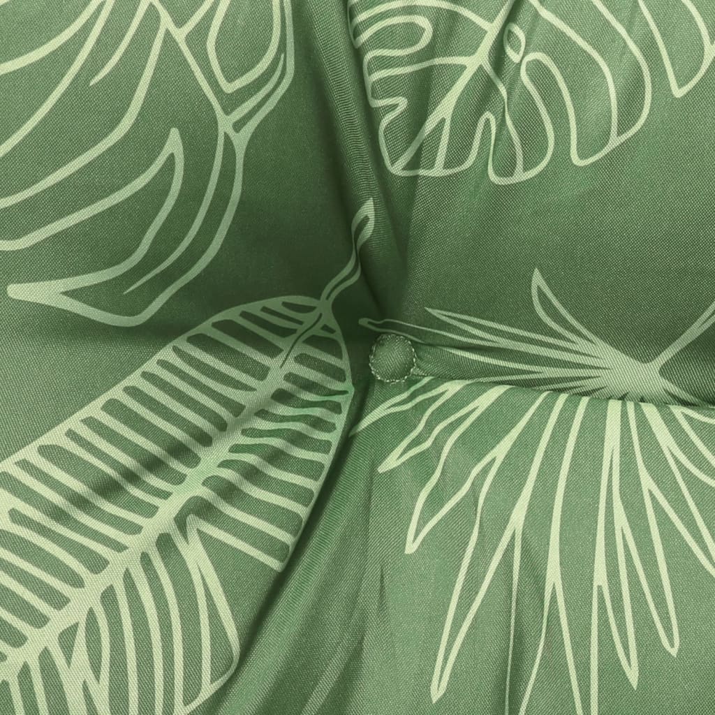 Pernă de paleți, 80x80x12 cm, textil, model frunze