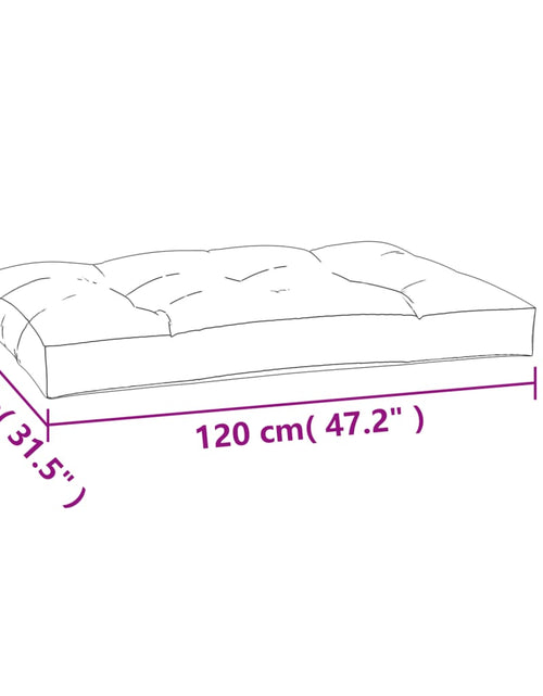 Загрузите изображение в средство просмотра галереи, Pernă pentru paleți, gri taupe, 120x80x12 cm, textil
