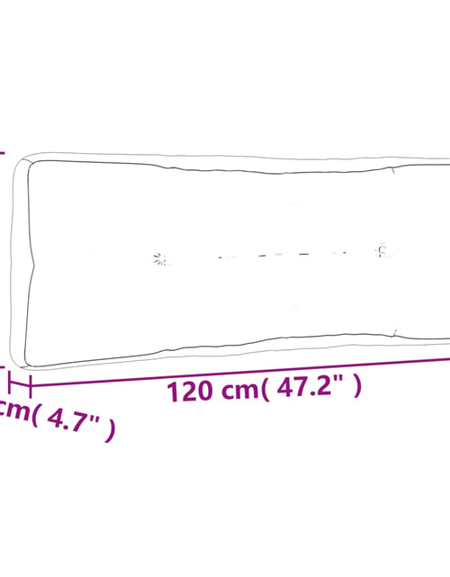 Загрузите изображение в средство просмотра галереи, Pernă de paleți, gri taupe, 120x40x12 cm, material textil

