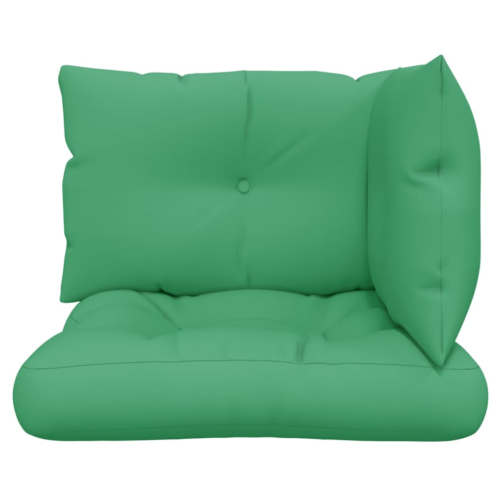 Perne de paleți, 3 buc, verde, material textil