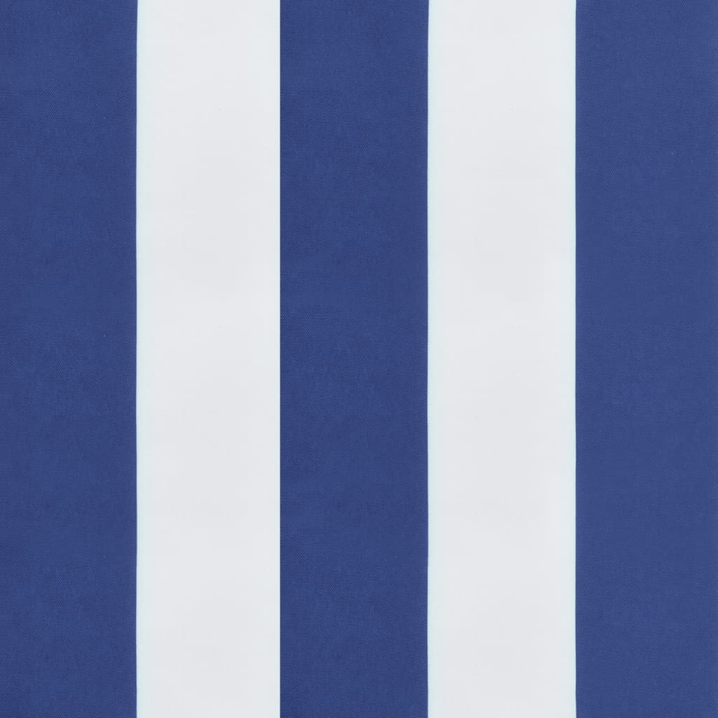 Perne de scaun, 2 buc., dungi albastru&alb, 40x40x3 cm, textil