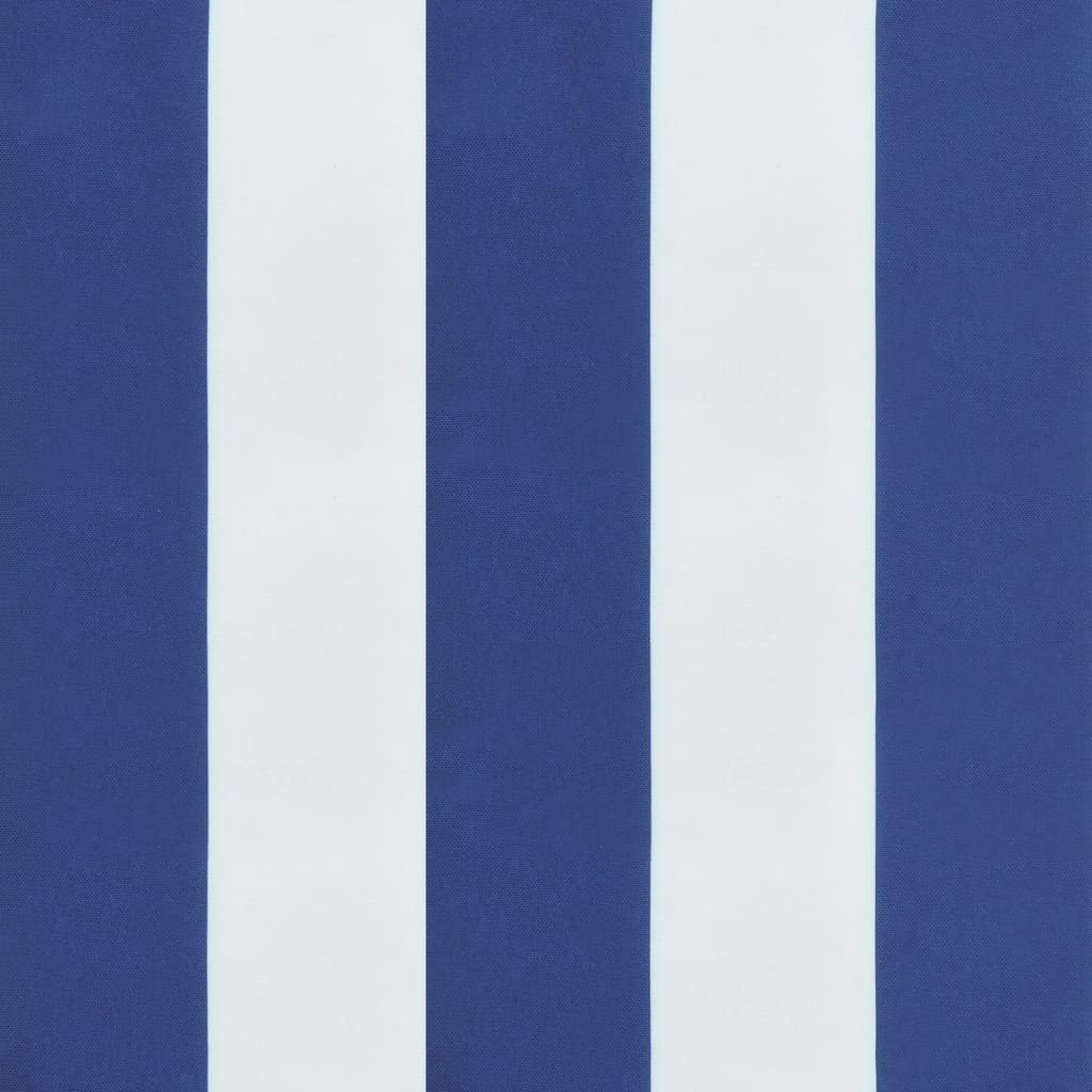 Perne de scaun, 6 buc., dungi albastru&alb, 40x40x3 cm, textil