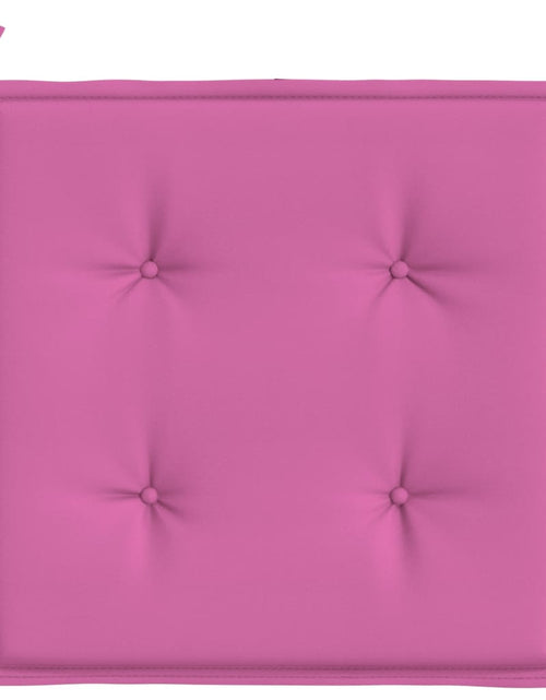 Încărcați imaginea în vizualizatorul Galerie, Perne scaun de grădină, roz, 4 buc., 40x40x3 cm, textil
