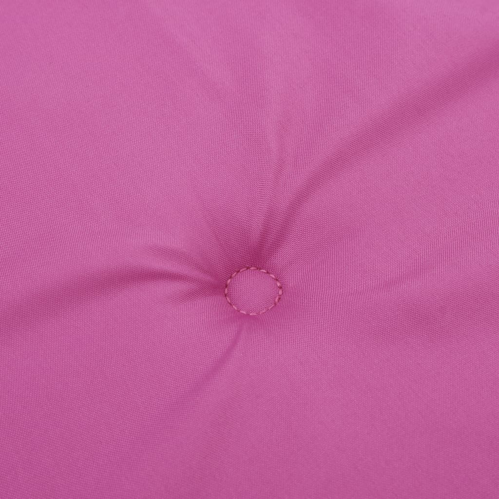 Perne scaun de grădină, roz, 4 buc., 40x40x3 cm, textil