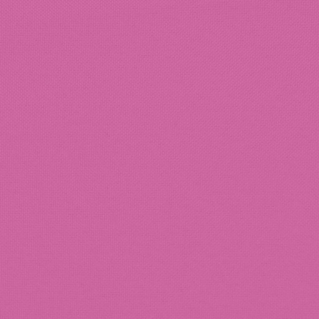 Perne scaun de grădină, roz, 6 buc., 40x40x3 cm, textil