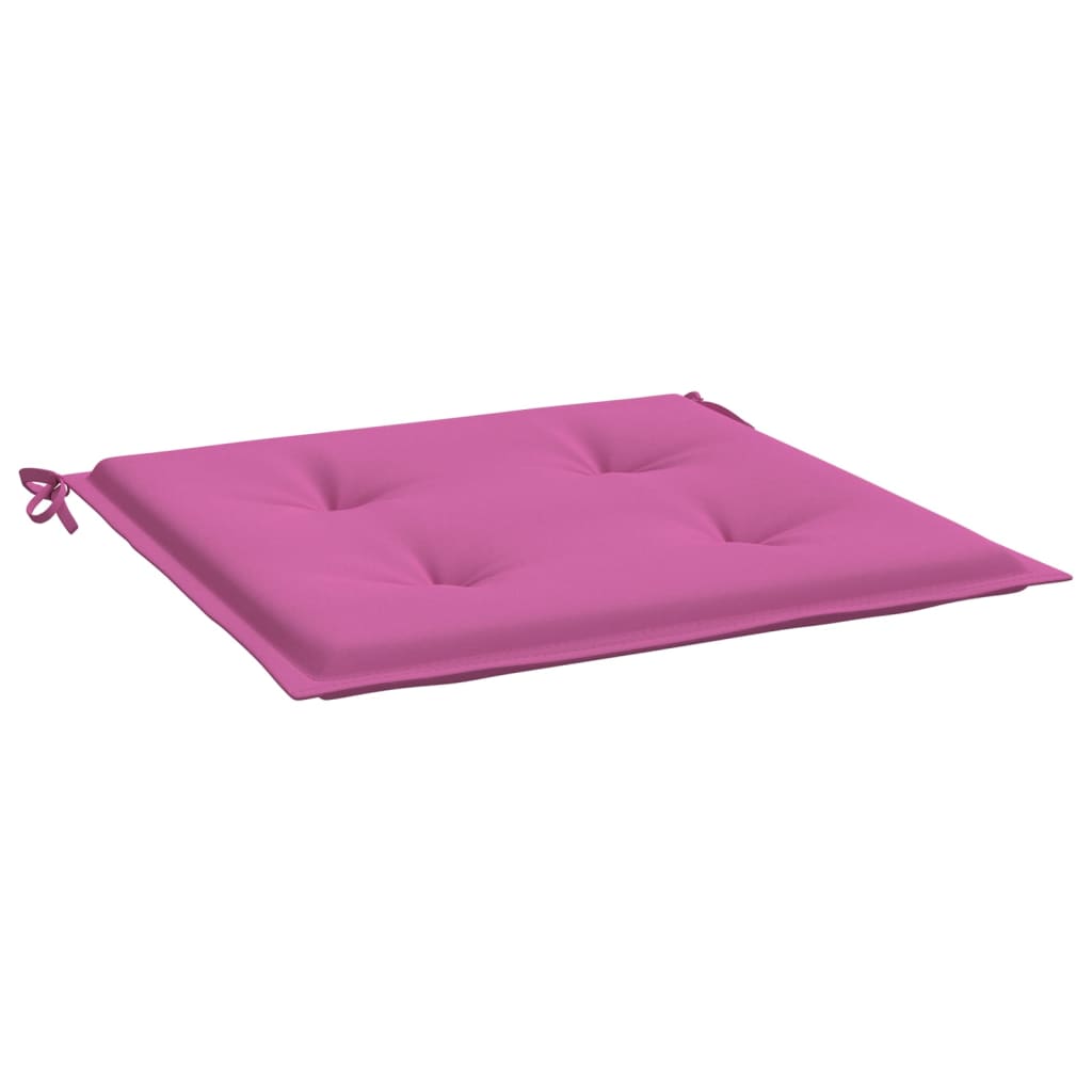 Perne pentru scaun, 2 buc., roz, 50x50x3 cm, material textil