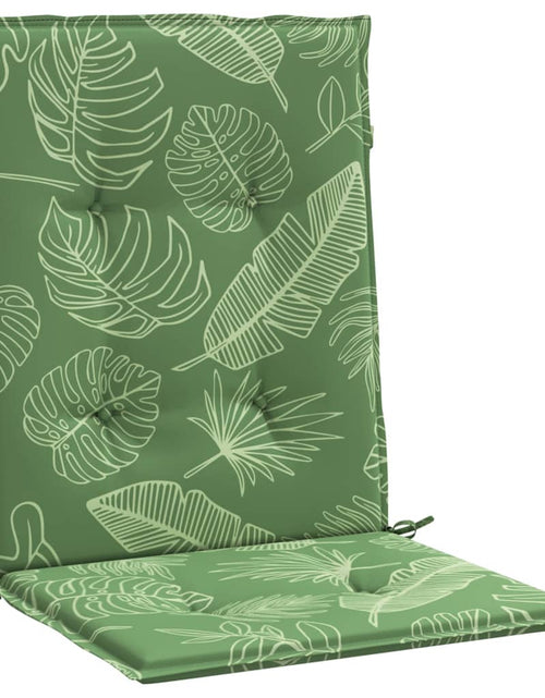 Încărcați imaginea în vizualizatorul Galerie, Perne de scaun spătar jos, 4 buc., model frunze, textil
