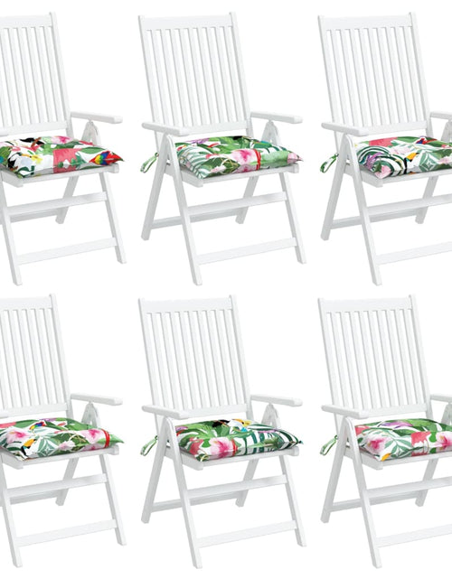 Încărcați imaginea în vizualizatorul Galerie, Perne de scaun 6 buc. multicolor 40x40x7 cm material textil
