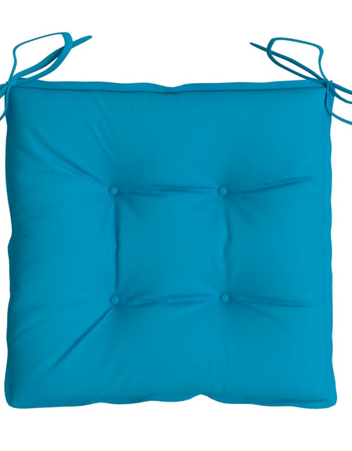 Încărcați imaginea în vizualizatorul Galerie, Perne de scaun 4 buc. albastru deschis 50x50x7 cm textil oxford
