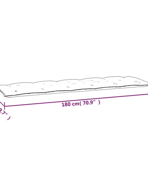 Загрузите изображение в средство просмотра галереи, Pernă bancă de grădină, taupe, 180x50x7 cm, material oxford
