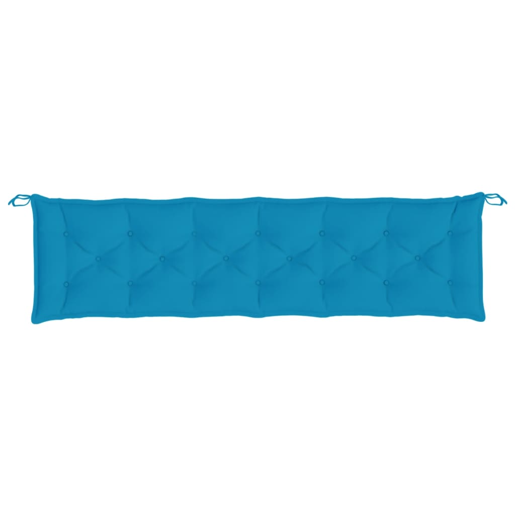 Pernă de bancă, albastru deschis, 200x50x7 cm, material oxford