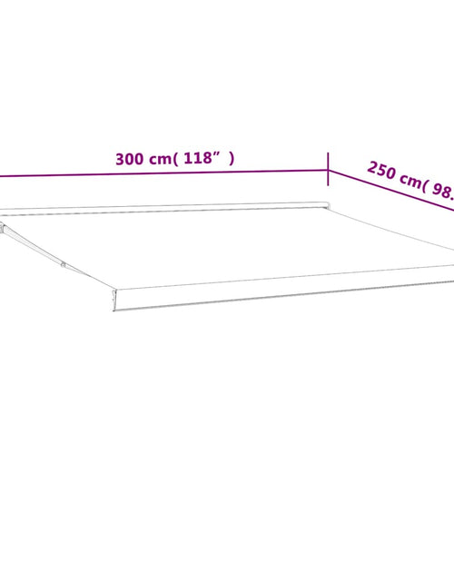 Загрузите изображение в средство просмотра галереи, Copertină retractabilă, crem, 3x2,5 m, textil și aluminiu
