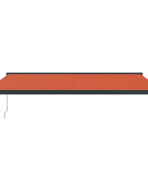Загрузите изображение в средство просмотра галереи, Copertină retractabilă portocaliu/maro 5x3 m, textil/aluminiu

