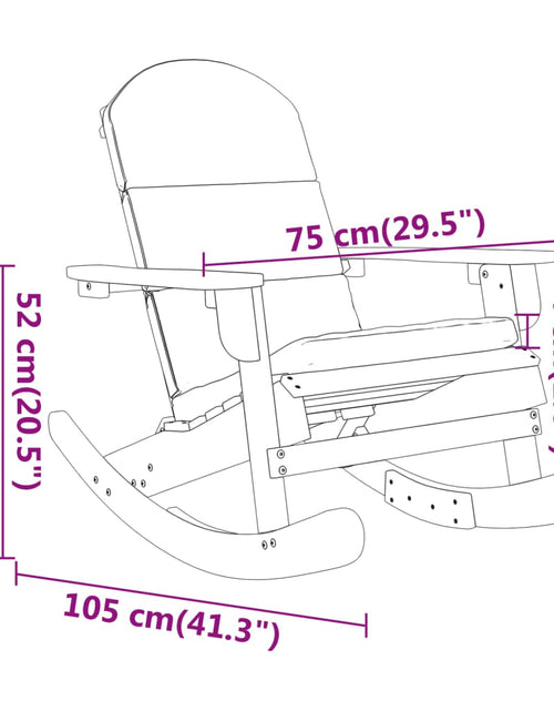 Încărcați imaginea în vizualizatorul Galerie, Scaun de grădină Adirondack cu perne, lemn masiv acacia
