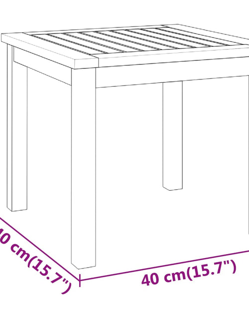 Загрузите изображение в средство просмотра галереи, Măsuță de cafea, 40x40x36 cm, lemn masiv de acacia

