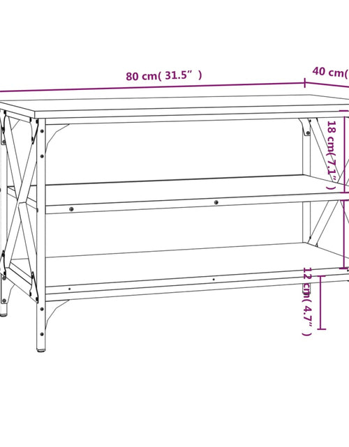 Загрузите изображение в средство просмотра галереи, Comodă TV, stejar sonoma, 80x40x50 cm, lemn prelucrat
