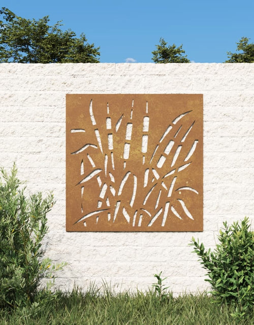 Încărcați imaginea în vizualizatorul Galerie, Decor perete de grădină 55x55 cm, design iarba , oțel Corten
