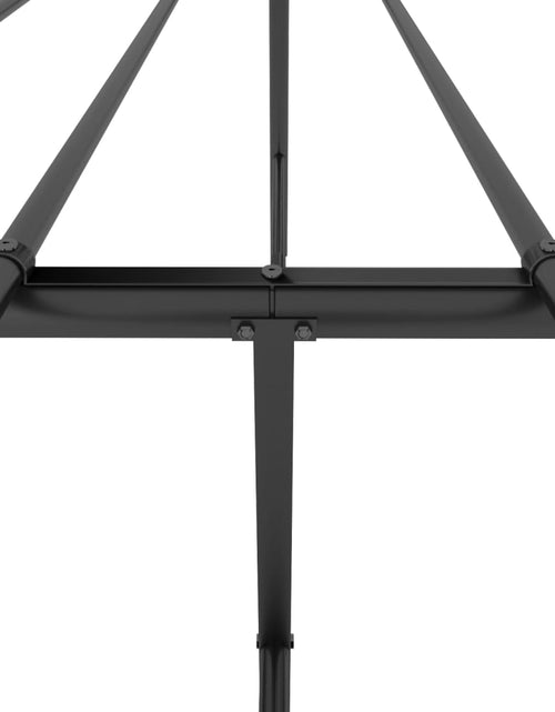 Загрузите изображение в средство просмотра галереи, Cadru de pat metalic cu tăblie, negru, 150x200 cm
