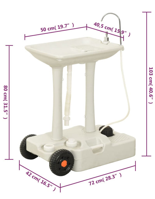 Загрузите изображение в средство просмотра галереи, Set portabil cu toaletă și lavoar pentru camping
