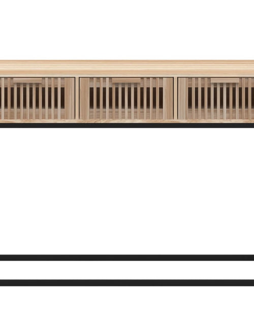 Загрузите изображение в средство просмотра галереи, Masă consolă, 105x30x75 cm, lemn prelucrat și fier
