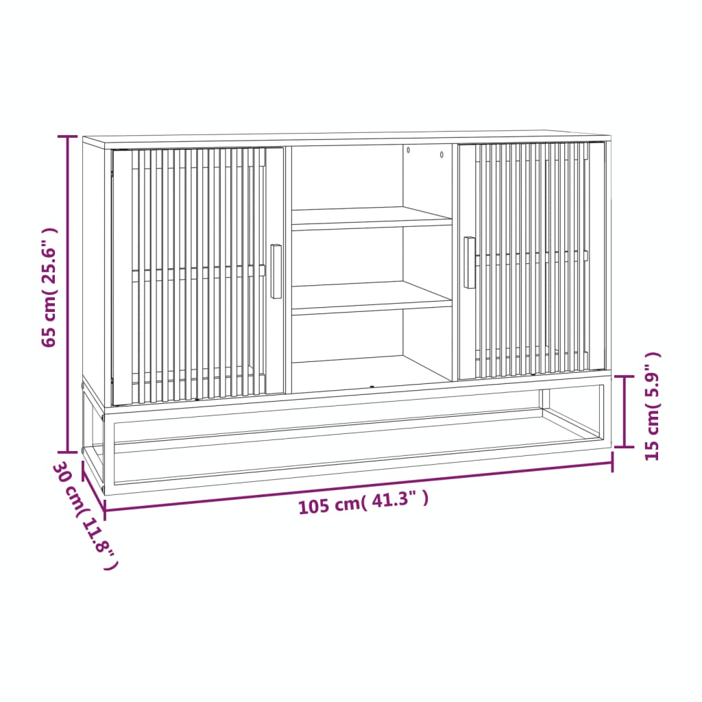 Dulap, alb, 105x30x65 cm, lemn prelucrat