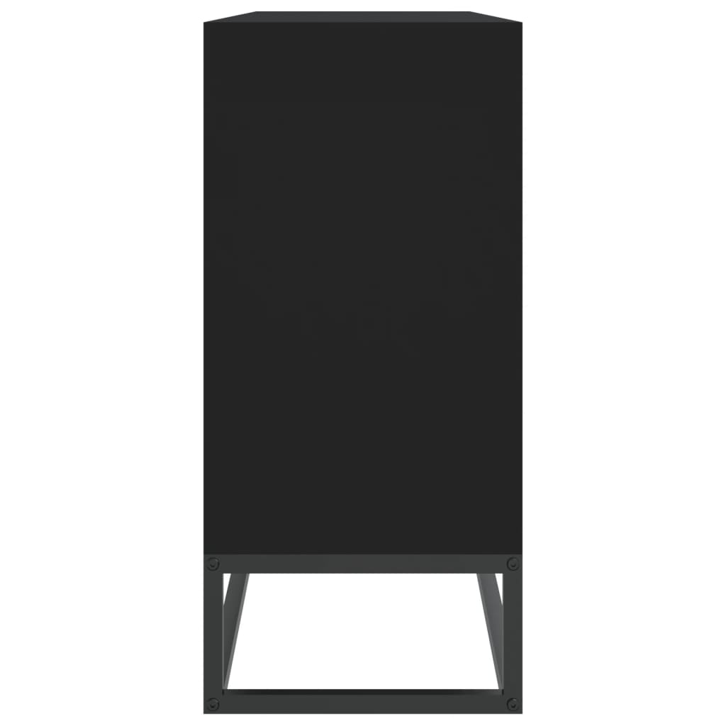 Servantă, negru, 105x30x65 cm, lemn prelucrat - Lando