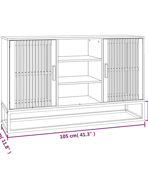 Загрузите изображение в средство просмотра галереи, Servantă, 105x30x65 cm, lemn prelucrat - Lando
