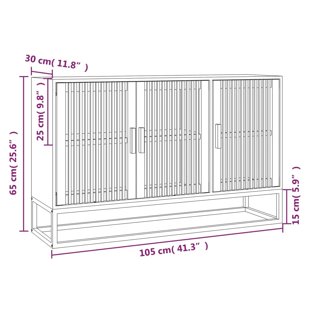 Dulap, negru, 105x30x65 cm, lemn prelucrat